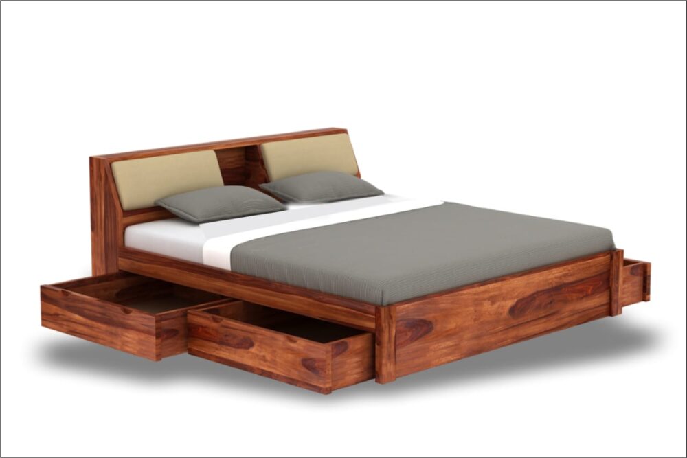 Wooden Bed - Image 5