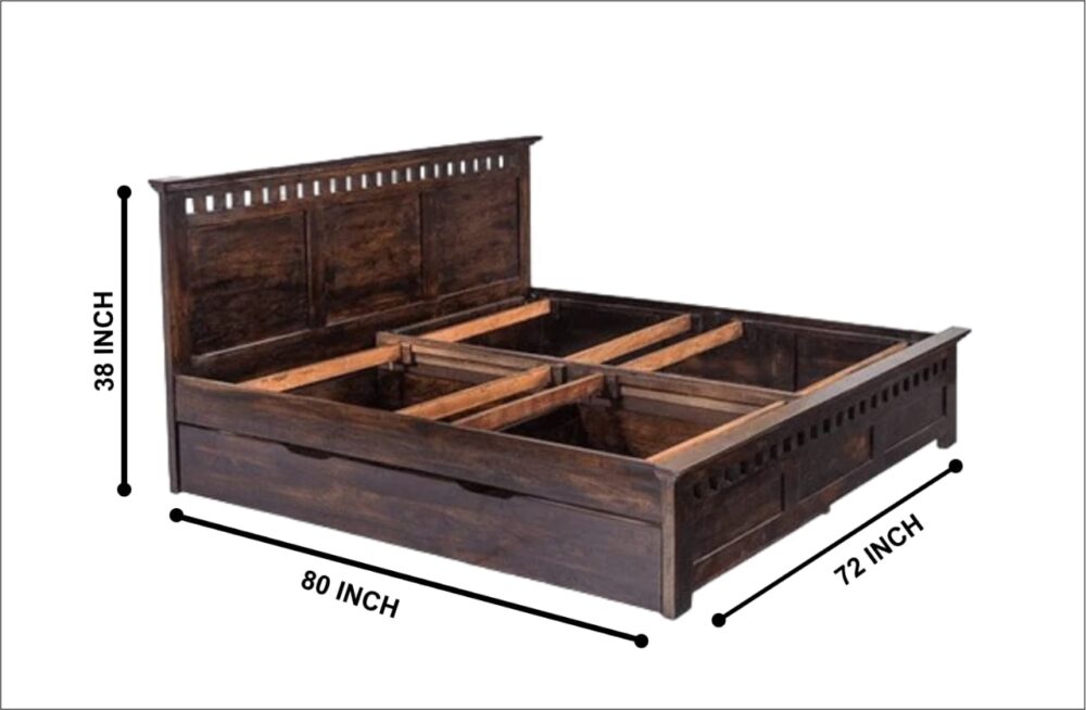 Wooden Bed - Image 5